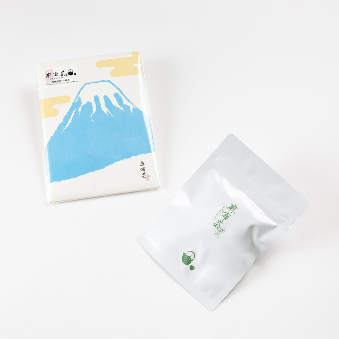 Azabucha Organic Sencha Tea Bags "Washi Paper Tear-off"