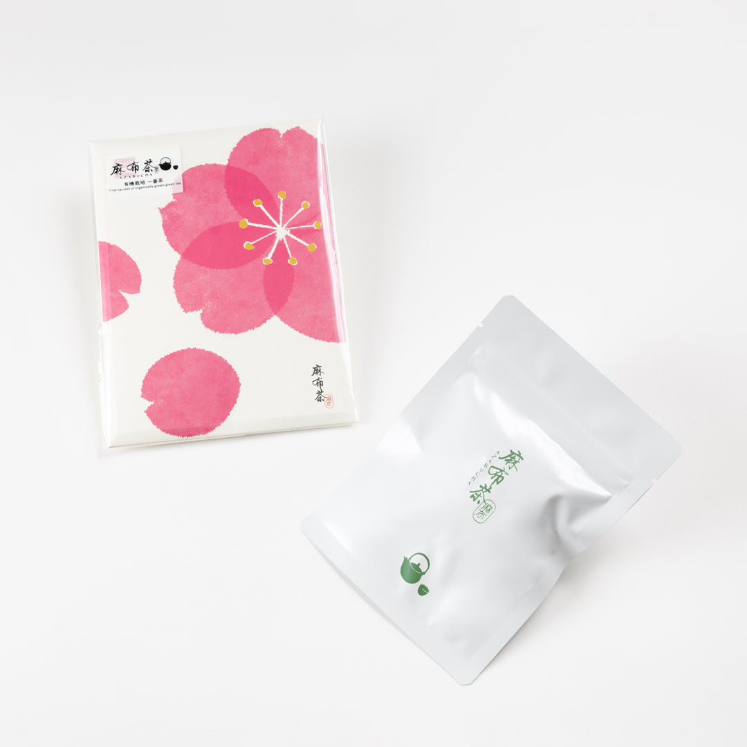 Azabucha Organic Sencha Tea Bags "Washi Paper Tear-off"