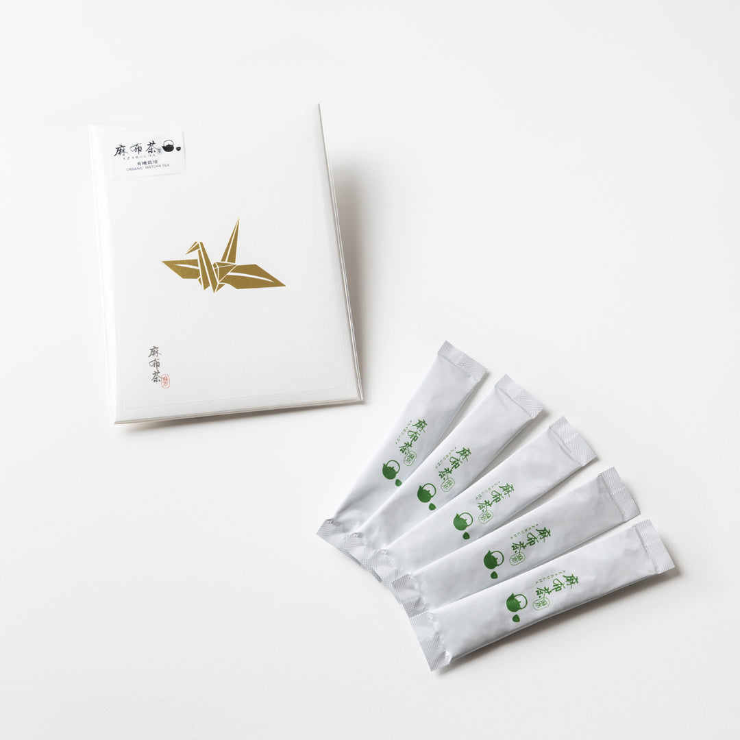 麻布茶 有機抹茶スティック “ 箔 ”